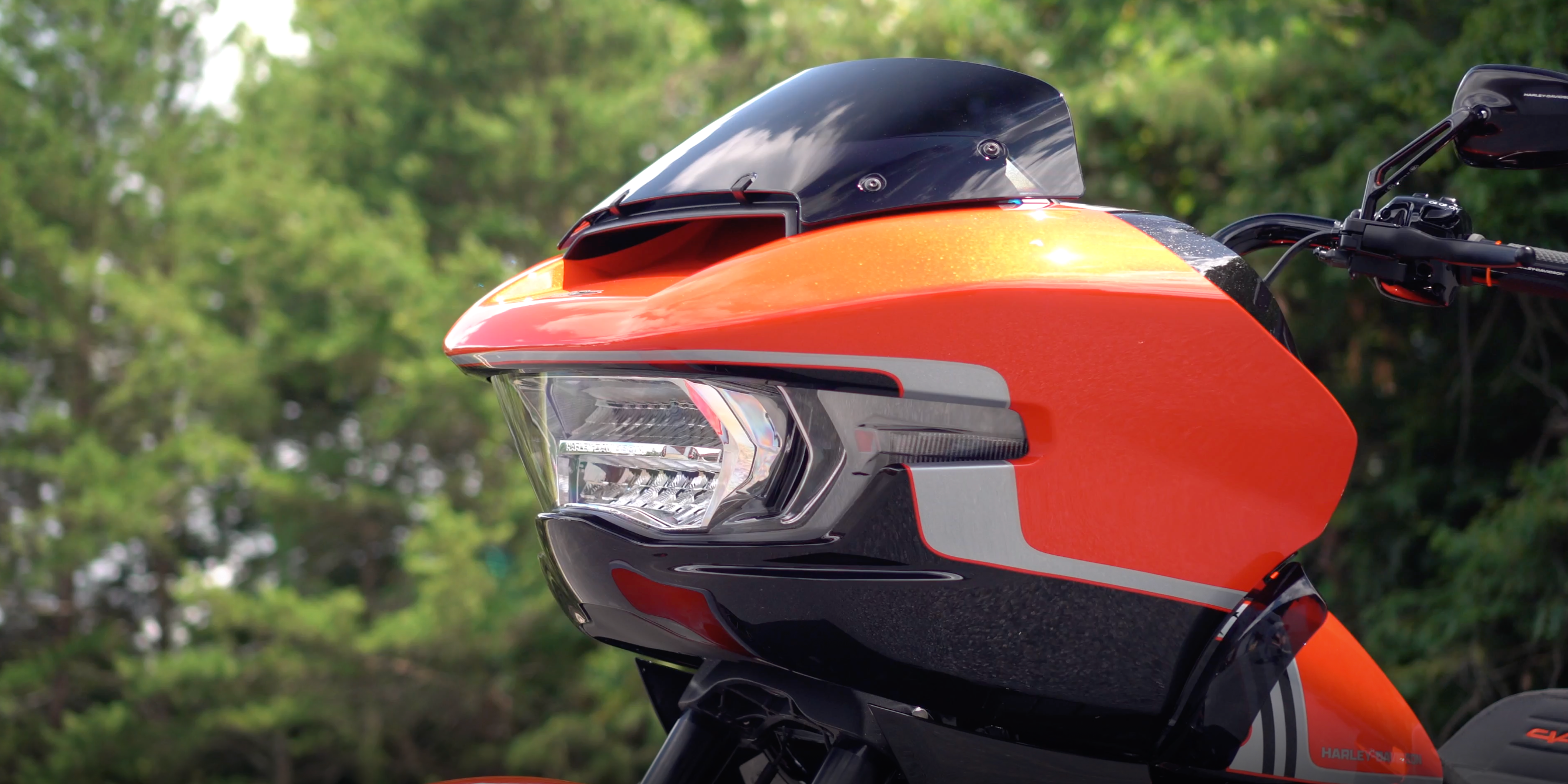 Orange Harley Davidson Ceramic Coating by ACC Ceramics is Buford GA